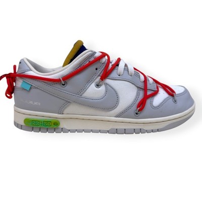 NIKE X OFF-WHITE DUNK LOW TOP SNEAKER 'LOT 23 OF 50' UK8 UVP200  NO BOX
