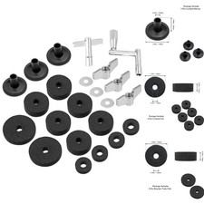23-Piece Cymbal Accessory Set Drummers Includes Sleeves Felts Clutch Wing Nuts