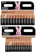 Duracell Simply AA & AAA Batteries Alkaline Battery (2 pack - 1 pack of each)