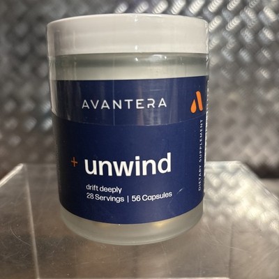 Avantera UNWIND Supplements Sleep, Stress Levels and Immune System NEW Sealed