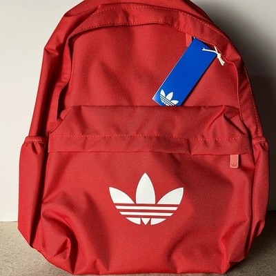 Adidas Adicolor Classic Backpack Red School Bag New With Tags NWT