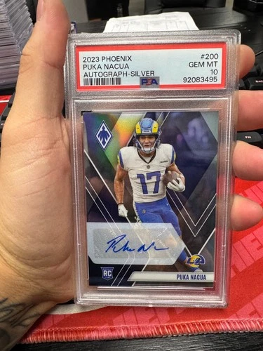 2023 Panini Phoenix Puka Nacua Rookie Silver Auto PSA 10 RamsOpens in a new window or tab
