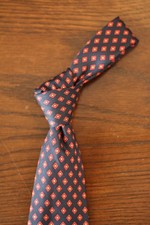 Compare at 245  Burberry London Blue Red Geometric Tie. Made in England. EUC 