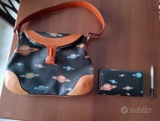 Borsa e portafoglio abbinato Zoon in pelle e cuoio