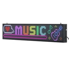 40x8 in LED Scrolling Sign Digital Display  Programmable Board P10 Full-color