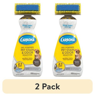 (2 pack) Oxy Powered Pet Stain & Odor Remover, Unscented, 22 fl oz Bottle