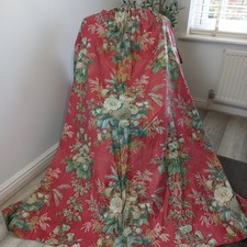 Vintage French Country house Style Floral Curtains W70" D55" Lined Beautiful