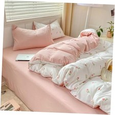 Pink Floral Duvet Cover Queen Size Coquette Queen No Comforter Pink Tulip Ab