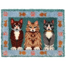 Herrschners  Cat Life Latch Hook Kit