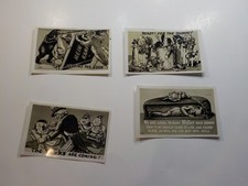 4 WW2 Postcards Adolf Hitler Humiliated Post Cards WW II VTG War WW11 Lot WWII
