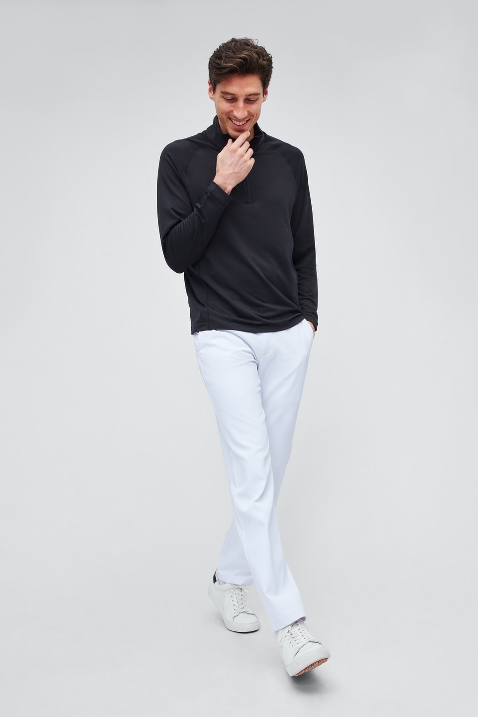 Толстовка Bonobos Men Regular fit с длинным рукавом и застежкой-молнией XL Черная однотонная