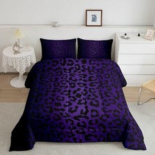 Leopard Print Reversible Comforter Set for Kids Boys Girls Cheetah Comforter ...