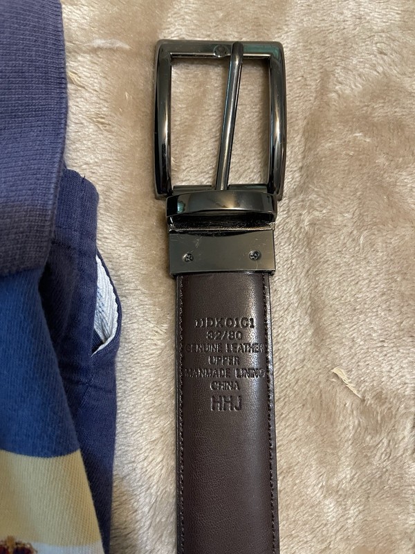Men’s Dockers Reversible Leather Belt. Size 32