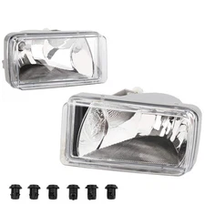 IRONTEK Clear Lens Fog Lights Assembly Fits 2007-2014 for Chevy Silverado, 20...