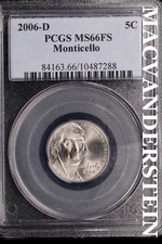 2006-D Jefferson Nickel - PCGS MS66FS - Scarce  No Reserve  #SLK237