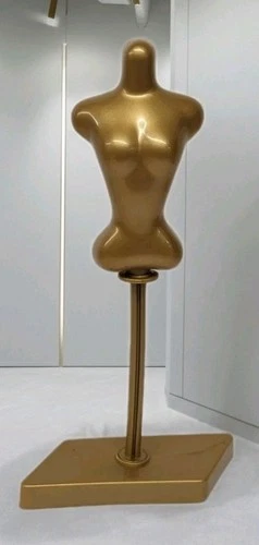 Vintage Mattel Barbie Gold Dress Form Mannequin Display Doll Accessory