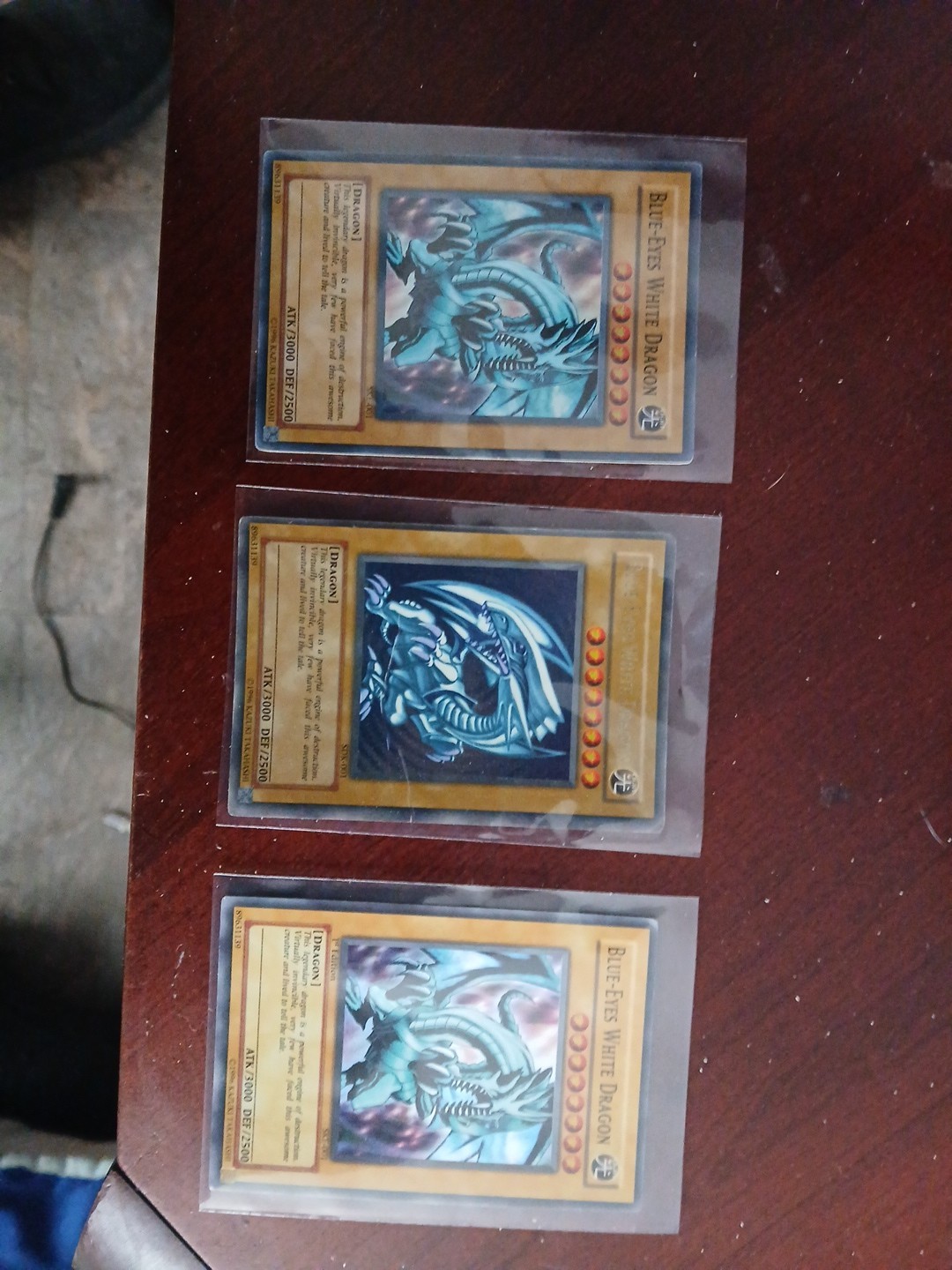 3 Blue Eyes White Dragons 1st Edition