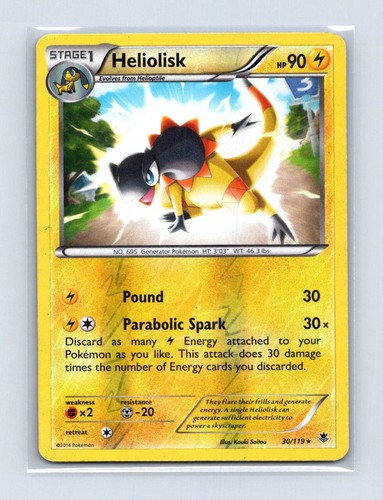 Heliolisk 30/119 Rare Phantom Forces Pokemon Reverse Holo Lightly Played