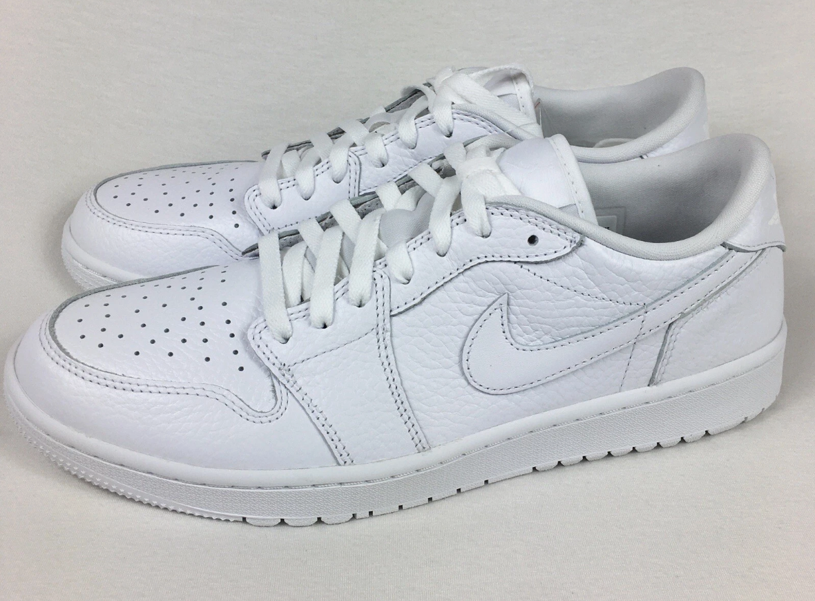 Size 9.5 - Jordan 1 Low Golf Triple White 2022 for sale online | eBay