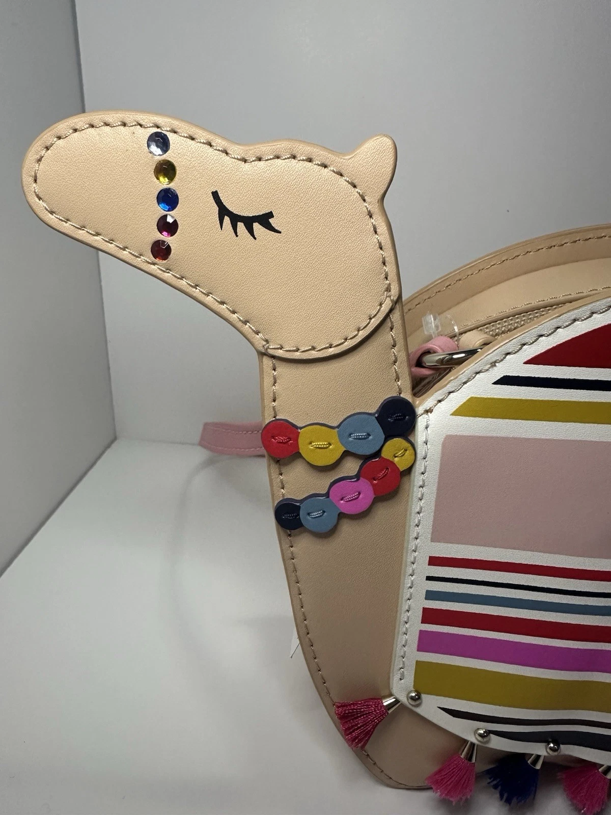 Tracolla Kate Spade nuova con etichetta Spice Things Up cammello pelle multicolore