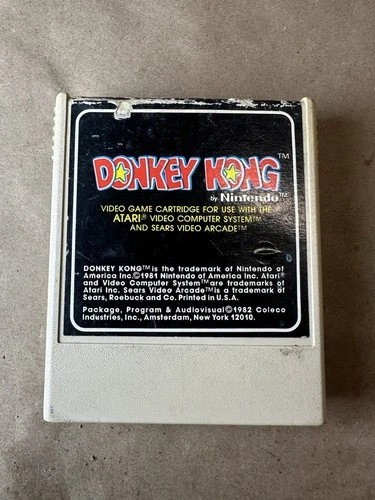 1982 Coleco Donkey Kong Game by Nintendo for Atari Video Computer System