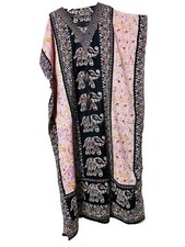 Black-Long-Kaftan-dress-Hippy-Boho-Maxi-Plus-Size-Women-Caftan-Tunic-Dress-Night