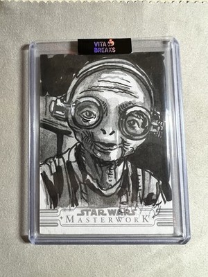 2025 Topps Star Wars Masterwork sketch card Dan Gorman 1/1 MAZ KANATA