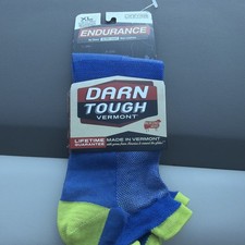Darn Tough XL Endurance Ultra Light Non Cushion Blue And Green