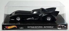 Hot Wheels Batman Returns Batmobile - BLY51 NRFB Sealed 2014 Black 1:24 Scale