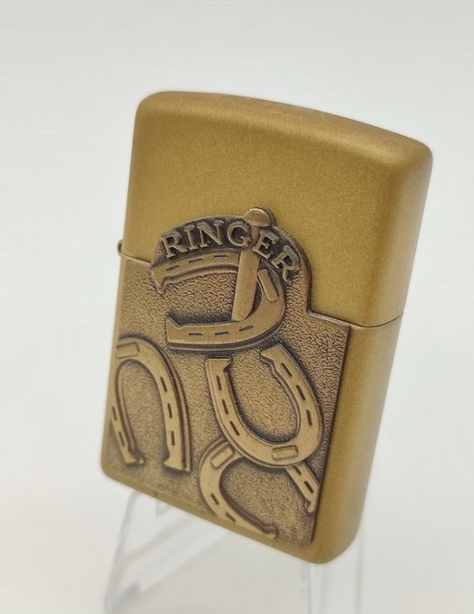 Brass Zippo 2010 Lucky Horse Shoes