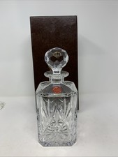 Webb Corbett Square Whisky or Spirit Decanter [A2-3-4]