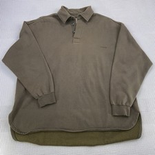 Levis Men  s Medium Button Up Long Sleeve Shirt Olive Green Sage Collard Shirt