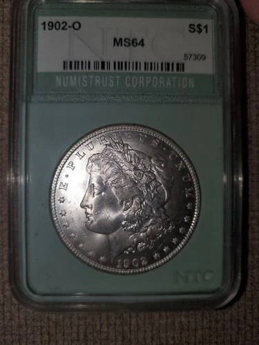 BRILLIANT UNCIRCULATED 1902o MORGAN SILVER DOLLAR