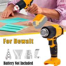 Portable Heat Gun Hot Air Gun For Dewalt 20V Max Li-ion Battery w/4 Nozzles 360W