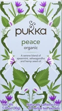 Pukka Organic Peace Herbal Tea 20 Bags Chamomile Ashwagandha Decaf Relaxation