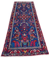 Hand Knotted Vintage Oriental Saroukh Wool Area Runner Rug 7 x 3 Ft