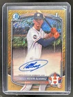 2025 Bowman Chrome Kevin Alvarez Auto Gold Shimmer Refractor 1st #/50 Astros