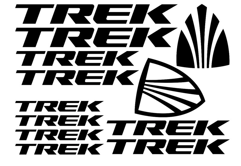 TREK Bike Stickers Vinyl Decal Frame Cycle Bicycle - Set of 12 Logos