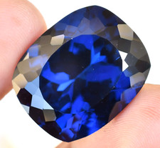 D Block Natural Tanzanite 51.40 Ct Blue Cushi...