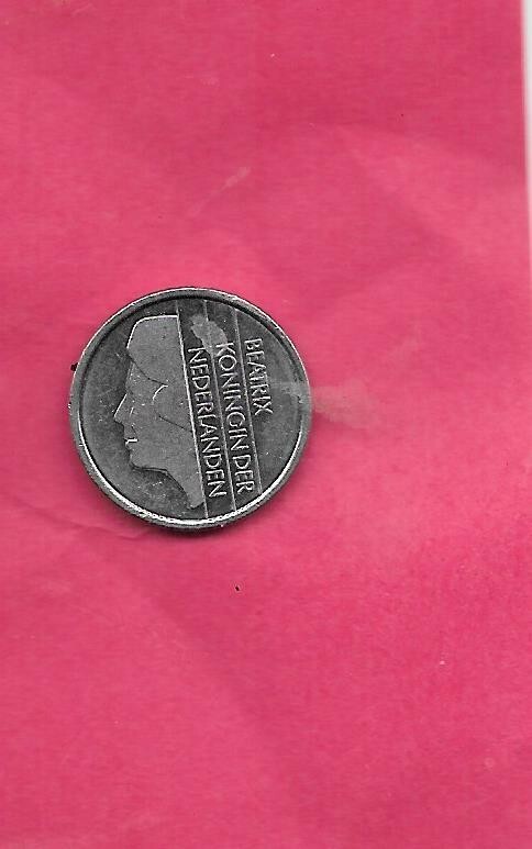 NETHERLANDS DUTCH KM204 1986 UNCIRCULATED-UNC MINT-BU OLD VINTAGE 25 CENT COIN