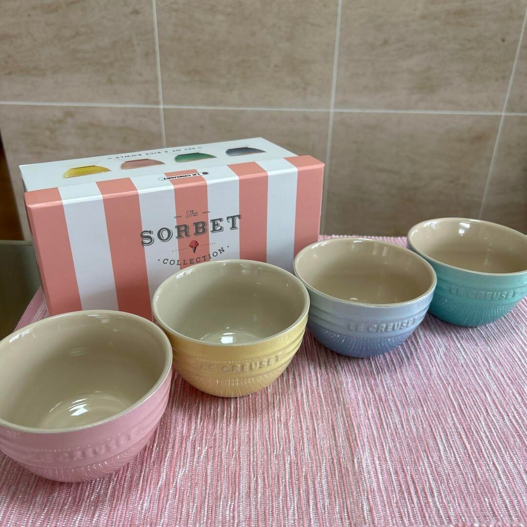 Le Creuset 食器セット カラフル　4色セット Le Creuset Core Rainbow Food Pick Set, Cutlery Fruit Forks