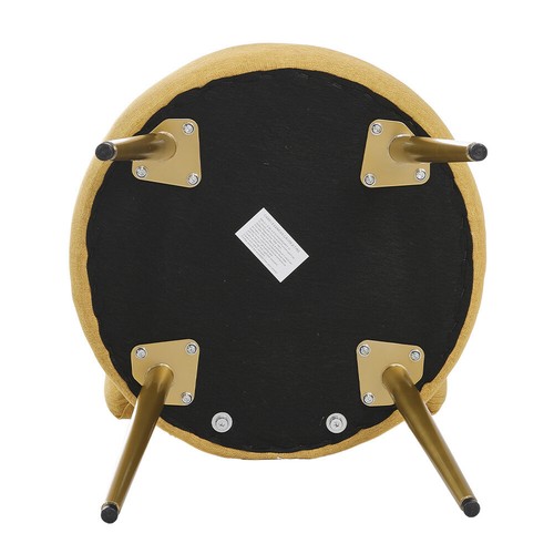 Fabric Upholstered Vanity Stool Bedroom Makeup Stools Dressing Chair Padded Seat - Picture 8 of 12