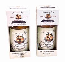 2 Sunny Isle Jamaican Organic Extra Virgin Coconut Oil, 4 fl.oz. 100% Natural