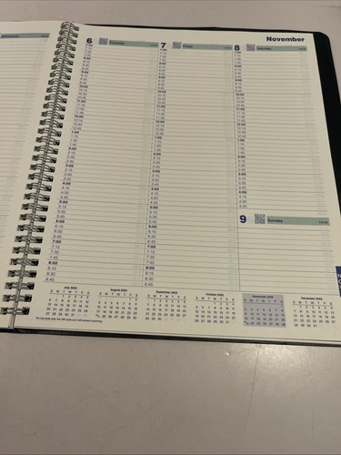 🤓Blueline C595081T 11 x 9” 2025 Plan and Link Weekly Planner - Black New - Picture 8 of 10
