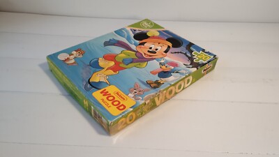 Mickey Mouse Holzpuzzle von Falcon Games Ltd 100% komplett 1987 Vintage