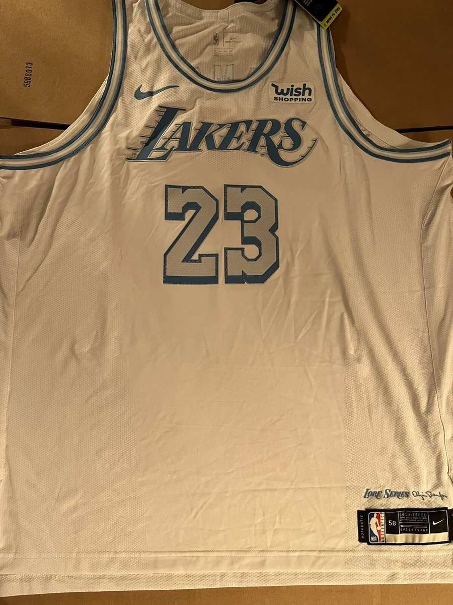 Nike Los Angeles Lakers Authentic James City Edition Jersey 58