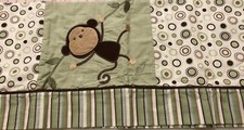 Carter s Baby Boy Cotton Monkey Print 58 Nursery Reversible Window Valance