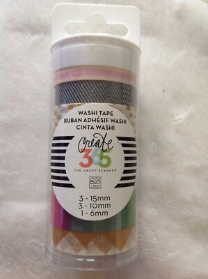 Me & My Big Ideas The Happy Planner Washi Tape, 7 pieces in 1 roll