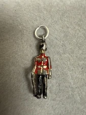 Vintage British Queen's Guard Multicolor Enamel Collectible Charm Pendant 2763