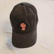 KENWORTH KW Sioux City IA Adjustable Snap Back Black Trucker Hat Destroyed Cap
